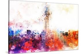 NYC Watercolor Collection - Empire Skyline-Philippe Hugonnard-Stretched Canvas