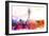 NYC Watercolor Collection - Empire Skyline-Philippe Hugonnard-Framed Art Print