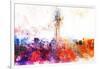 NYC Watercolor Collection - Empire Skyline-Philippe Hugonnard-Framed Art Print