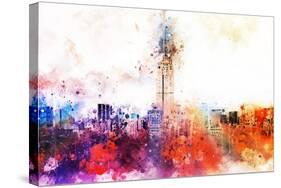 NYC Watercolor Collection - Empire Skyline-Philippe Hugonnard-Stretched Canvas