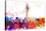 NYC Watercolor Collection - Empire Skyline-Philippe Hugonnard-Stretched Canvas