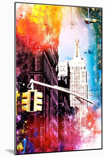 NYC Watercolor Collection - Empire-Philippe Hugonnard-Mounted Art Print