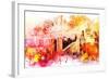 NYC Watercolor Collection - End of the day-Philippe Hugonnard-Framed Art Print