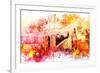 NYC Watercolor Collection - End of the day-Philippe Hugonnard-Framed Art Print