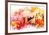 NYC Watercolor Collection - End of the day-Philippe Hugonnard-Framed Art Print
