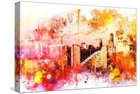 NYC Watercolor Collection - End of the day-Philippe Hugonnard-Stretched Canvas