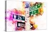 NYC Watercolor Collection - Fashion Ave-Philippe Hugonnard-Stretched Canvas