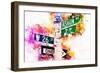 NYC Watercolor Collection - Fashion Ave-Philippe Hugonnard-Framed Premium Giclee Print