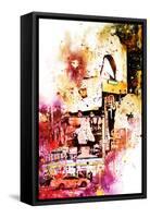 NYC Watercolor Collection - Fashion Times Square-Philippe Hugonnard-Framed Stretched Canvas