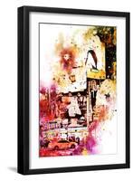 NYC Watercolor Collection - Fashion Times Square-Philippe Hugonnard-Framed Art Print