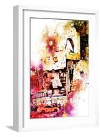 NYC Watercolor Collection - Fashion Times Square-Philippe Hugonnard-Framed Art Print
