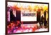 NYC Watercolor Collection - Fifth Avenue Station-Philippe Hugonnard-Framed Art Print