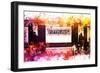 NYC Watercolor Collection - Fifth Avenue Station-Philippe Hugonnard-Framed Premium Giclee Print