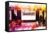 NYC Watercolor Collection - Fifth Avenue Station-Philippe Hugonnard-Framed Stretched Canvas