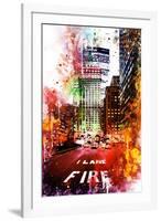 NYC Watercolor Collection - Fire Lane-Philippe Hugonnard-Framed Art Print