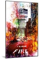 NYC Watercolor Collection - Fire Lane-Philippe Hugonnard-Mounted Art Print