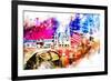 NYC Watercolor Collection - Fire Truck-Philippe Hugonnard-Framed Art Print