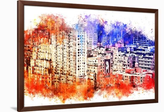 NYC Watercolor Collection - Garment District-Philippe Hugonnard-Framed Art Print