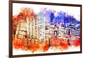 NYC Watercolor Collection - Garment District-Philippe Hugonnard-Framed Art Print