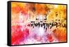 NYC Watercolor Collection - Grand Central Station-Philippe Hugonnard-Framed Stretched Canvas