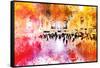 NYC Watercolor Collection - Grand Central Station-Philippe Hugonnard-Framed Stretched Canvas