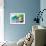 NYC Watercolor Collection - Green Sky-Philippe Hugonnard-Framed Art Print displayed on a wall
