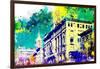 NYC Watercolor Collection - Green Sky-Philippe Hugonnard-Framed Art Print