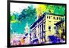 NYC Watercolor Collection - Green Sky-Philippe Hugonnard-Framed Art Print