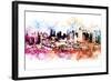 NYC Watercolor Collection - Hell's Kitchen-Philippe Hugonnard-Framed Art Print