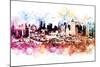 NYC Watercolor Collection - Hell's Kitchen-Philippe Hugonnard-Mounted Art Print