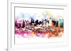 NYC Watercolor Collection - Hell's Kitchen-Philippe Hugonnard-Framed Art Print