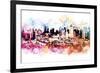 NYC Watercolor Collection - Hell's Kitchen-Philippe Hugonnard-Framed Art Print