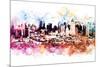 NYC Watercolor Collection - Hell's Kitchen-Philippe Hugonnard-Mounted Art Print