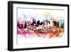 NYC Watercolor Collection - Hell's Kitchen-Philippe Hugonnard-Framed Premium Giclee Print