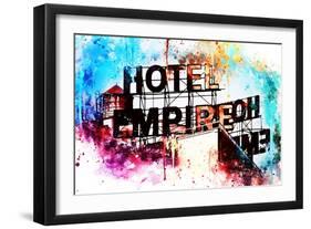 NYC Watercolor Collection - Hote Empire-Philippe Hugonnard-Framed Art Print