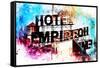 NYC Watercolor Collection - Hote Empire-Philippe Hugonnard-Framed Stretched Canvas