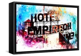 NYC Watercolor Collection - Hote Empire-Philippe Hugonnard-Framed Stretched Canvas