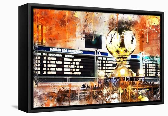 NYC Watercolor Collection - It's Time to Go-Philippe Hugonnard-Framed Stretched Canvas