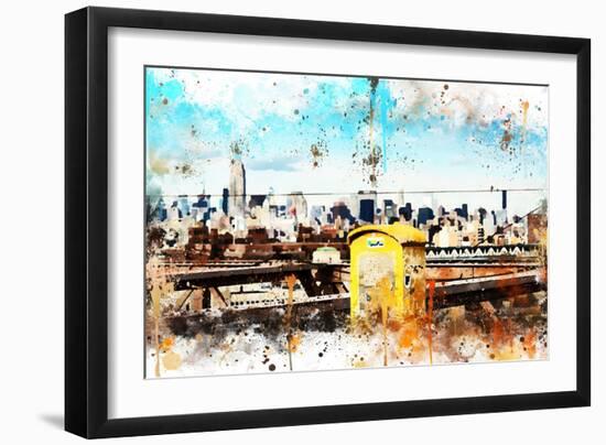 NYC Watercolor Collection - Letter Box-Philippe Hugonnard-Framed Art Print