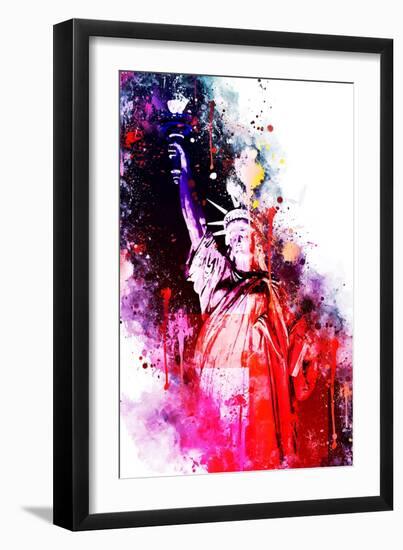 NYC Watercolor Collection - Liberty Colors-Philippe Hugonnard-Framed Art Print