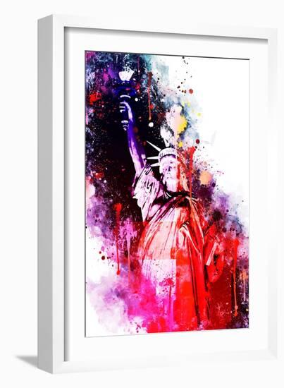 NYC Watercolor Collection - Liberty Colors-Philippe Hugonnard-Framed Art Print