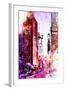 NYC Watercolor Collection - Life is Pink-Philippe Hugonnard-Framed Art Print