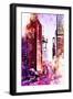 NYC Watercolor Collection - Life is Pink-Philippe Hugonnard-Framed Art Print