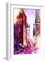 NYC Watercolor Collection - Life is Pink-Philippe Hugonnard-Framed Art Print