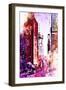 NYC Watercolor Collection - Life is Pink-Philippe Hugonnard-Framed Premium Giclee Print