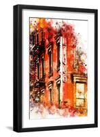 NYC Watercolor Collection - Liquors-Philippe Hugonnard-Framed Art Print