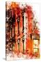 NYC Watercolor Collection - Liquors-Philippe Hugonnard-Stretched Canvas