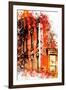 NYC Watercolor Collection - Liquors-Philippe Hugonnard-Framed Art Print