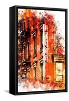 NYC Watercolor Collection - Liquors-Philippe Hugonnard-Framed Stretched Canvas