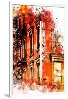 NYC Watercolor Collection - Liquors-Philippe Hugonnard-Framed Art Print